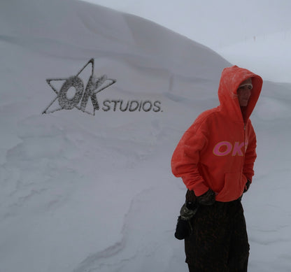 ZIP-UP HOODIE - BURNT ORANGE