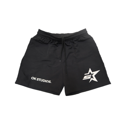ATHLETIC SHORTS - BLACK