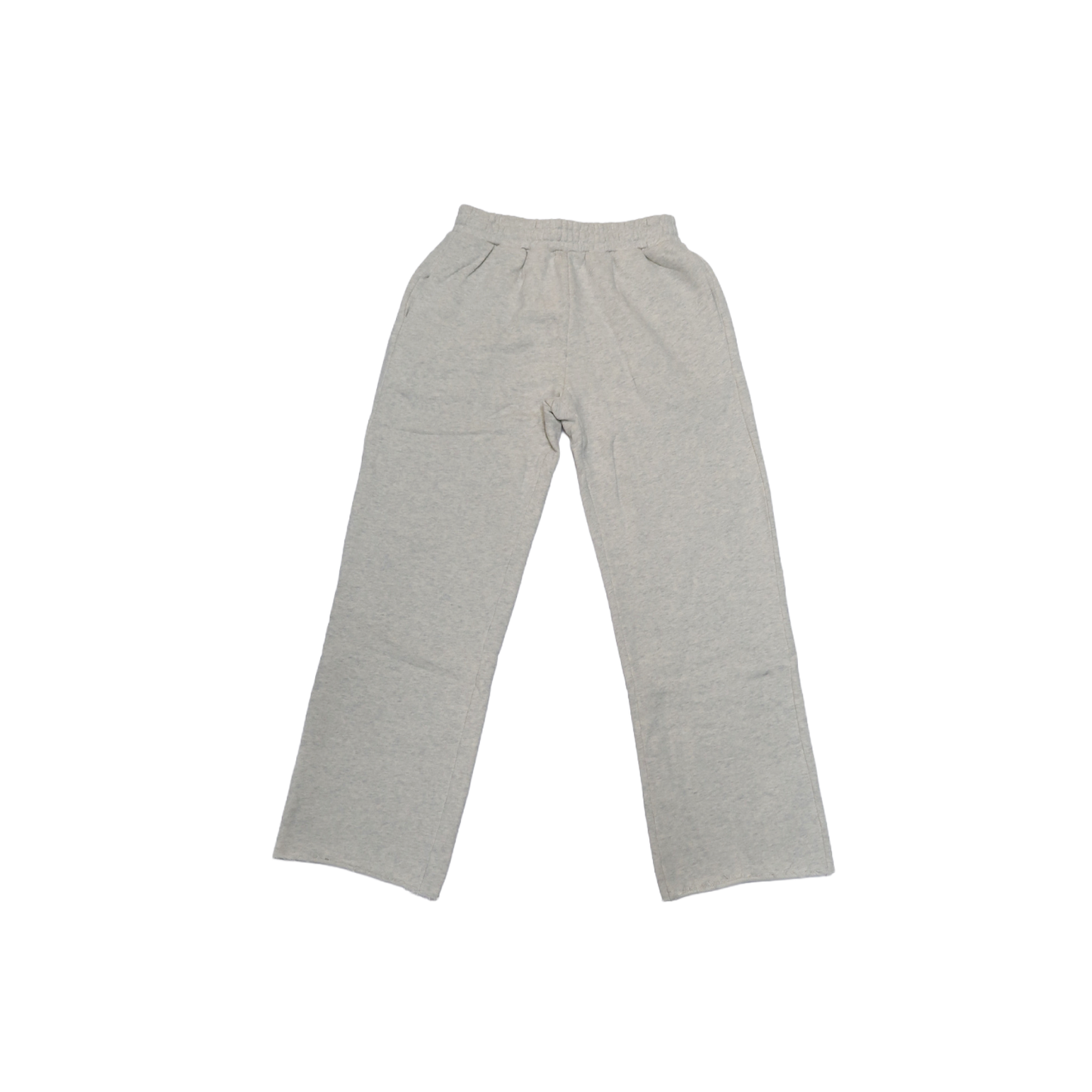 DISTRESSED LOGO SWEATPANTS - HEATHER GREY